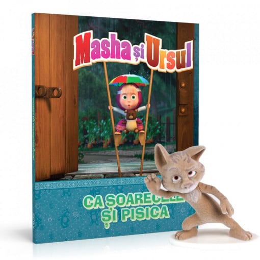 Ca șoarecele și pisica, figurină Pisica - Ediția nr. 28 (Masha și Ursul)