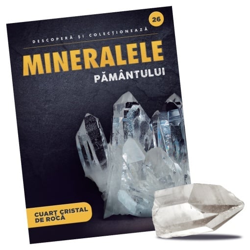 Cuarzo Cristal Roca Punta - Ediția nr.26 (Descoperă Mineralele Pământului)