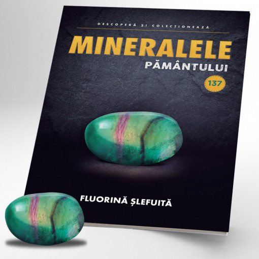 Fluorină șlefuită - ediția 137 (Mineralele Pământului)