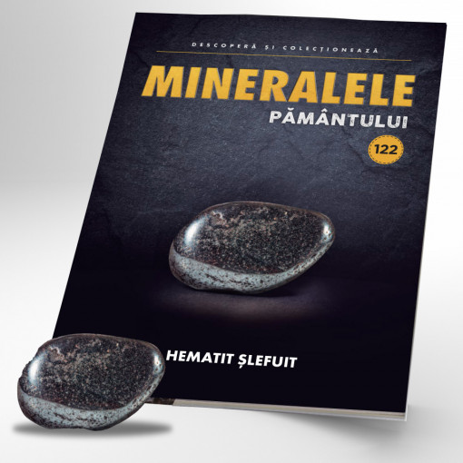 Pirită șlefuită - ediția 123 (Mineralele Pământului)