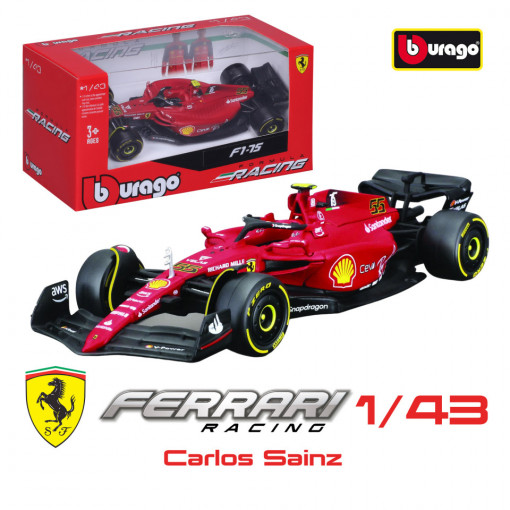 Machetă Ferrari - Carlos Sainz Jr. no. 55 - F1-75 (Formula 1 | 2022)