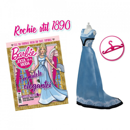 Rochie stil 1890 - Ediția nr. 22 (Barbie, jocul de-a moda)