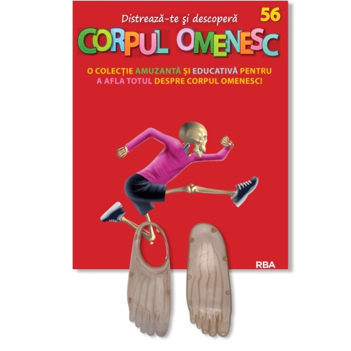 Muşchiul talpei piciorului stâng (jos) + Mușchiul labei piciorului stâng (deasupra) - ediția nr. 56 (Corpul Omenesc)
