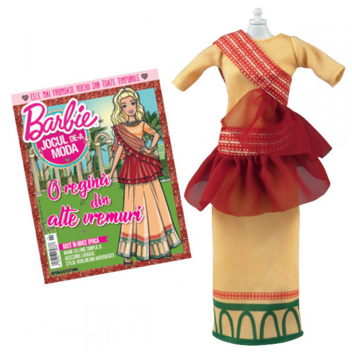 Rochie stil sumerian - Ediția nr. 11 (Barbie, jocul de-a moda-repunere)
