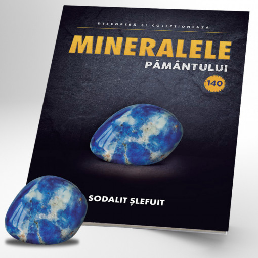 Sodalit șlefuit - ediția 140 (Mineralele Pământului)