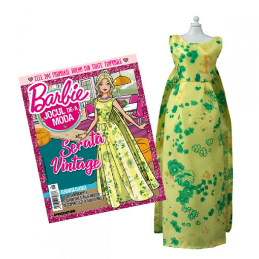 Rochie de seară din 1965 - Ediția nr. 16 (Barbie, jocul de-a moda-repunere)