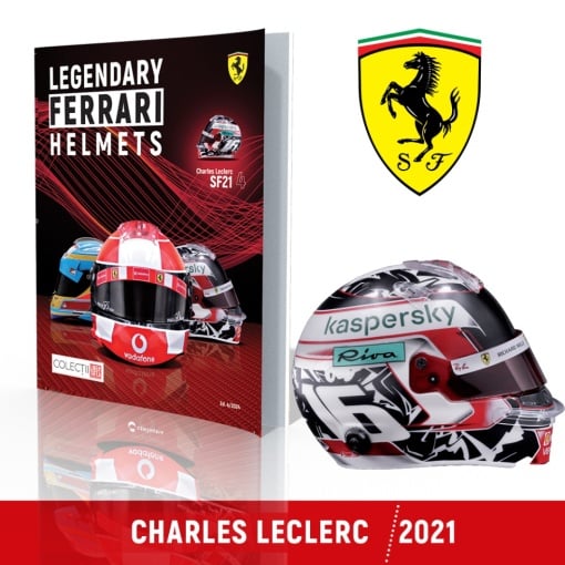 Casti F1 FERRARI - Charles Leclerc – 2021 BELL HP77