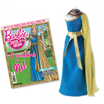 Rochie stil Egiptul Antic - Ediția nr. 01 (Barbie, jocul de-a moda-repunere)
