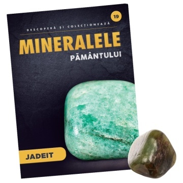 Agata verde pulida - Ediția nr.19 (Descoperă Mineralele Pământului)