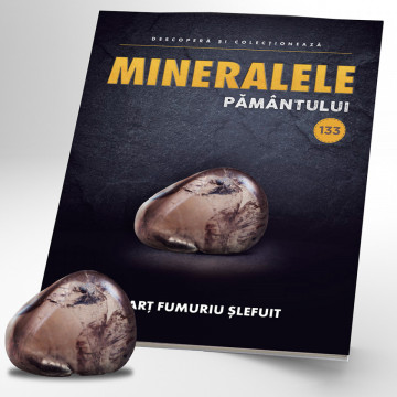 Cuarț fumuriu șlefuit - ediția 133 (Mineralele Pământului - repunere)