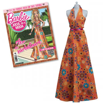 Rochie stil anii '70 - Ediția nr. 07 (Barbie, jocul de-a moda-repunere)