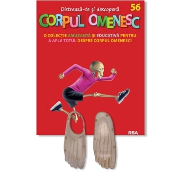 Muşchiul talpei piciorului stâng (jos) + Mușchiul labei piciorului stâng (deasupra) - ediția nr. 56 (Corpul Omenesc)