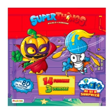 Superthings - Cutia colectionarului (14 figurine + 3 vehicule)