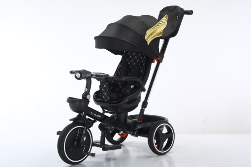 Tricicleta copii COOL Trike Gold Wings, pozitii somn, roti de silicon 01