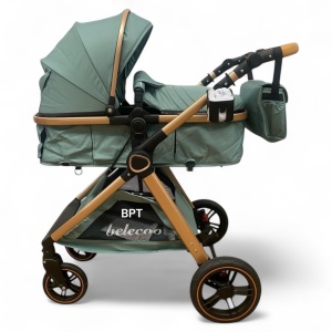 Carucior 2 In 1 Belecoo CLASS Bleo Roti Cauciuc Landou Reversibil Transformabil - Img 2