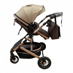 Carucior 2 in 1 transformabil F7T Brown - Img 6