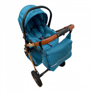 Carucior 3 in 1 L-SUN See F9T Turcoaz cu pliere tip carte - Img 6