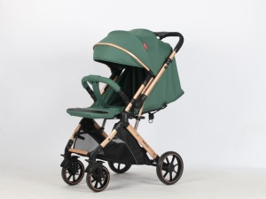 Carucior Bebe Tip Troller Cu Maner Reversibil Belecoo Zipy Vernil NEW - Img 5