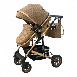 Carucior copii 2 in 1 Baby C. Gridd cu Geanta si Husa Picioare - Img 5