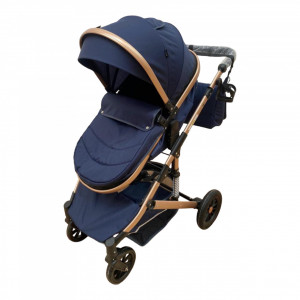 Carucior copii 2 in 1 transformabil F7T Albastru Navy - Img 3