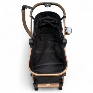 Carucior copii 3 in 1 cu landou tranformabil in sport si scoica auto FlexiGo Black BPT-A10 - Img 8