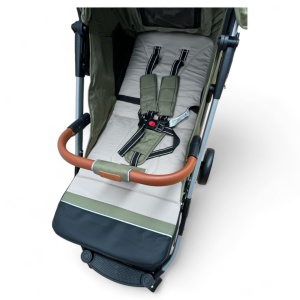 Carucior copii tip troller cu husa si geanta verde F2S - Img 5