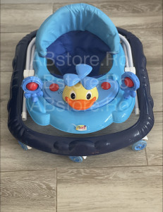 Premergator/ Rotobil, cu roti silicon, sunete,GoBe Albastru - Img 4