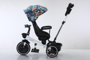 Tricicleta COOL Trike Happy, pozitii somn, roti de silicon 01 - Img 6