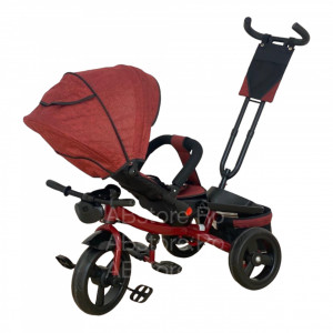 Tricicleta Copii Cu Pozitie De Somn, Muzica Si Lumini, 8 Luni-4 Ani UNV-5099EVA-Rosu - Img 6