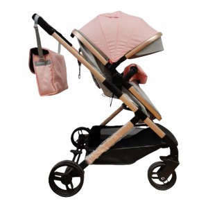 Carucior 2 in 1 transformabil Tesy Pink - Img 2