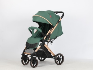 Carucior Bebe Tip Troller Cu Maner Reversibil Belecoo Zipy Vernil NEW - Img 3