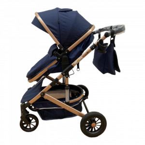 Carucior copii 2 in 1 transformabil F7T Albastru Navy - Img 4