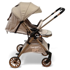 Carucior copii cu maner reversibil Angel Beige - Img 5