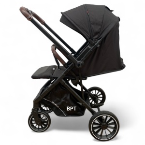 Carucior sport tip troller cu maner reversibil,husa si ghiozdanel Kidilo Smart BPT6530B Negru - Img 4