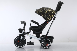 Tricicleta copii COOL Trike Gold, pozitii somn, roti de silicon 01 - Img 5