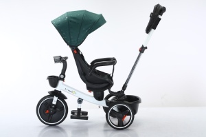Tricicleta Copii COOL Trike Green 01, Pozitii Somn, Roti De Silicon 01 - Img 6