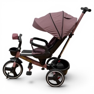 Tricicleta Copii Cu Pozitie De Somn Scaun Rotativ Sunete Si Lumini BPT620 Mauwe Cool - Img 7