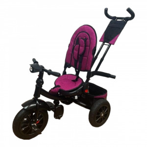 Tricicleta copii cu scaun reversibil si spatar reglabil Mov 5099 Turbo - Img 8