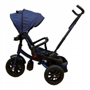 Tricicleta Copii Poziții Somn DODO Trike Jeans Roti De Cauciuc Scaun Reversibil - Img 5