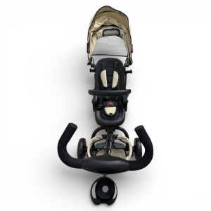 Tricicleta pliabila copii cu pozitie de somn si scaun rotativ Baby C. Trike Crem - Img 8