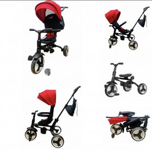 Tricicleta pliabila LS Sprectra Red cu pozitii somn - Img 5
