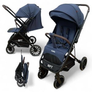Carucior bebe sport tip troller cu maner reversibil Kidilo Smart Albastru - Img 1