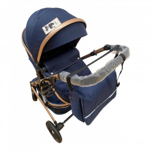 Carucior copii 2 in 1 transformabil F7T Albastru Navy - Img 5