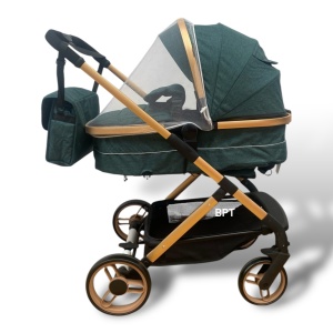 Carucior copii 2 in 1 transformabil Tesy Verde Smarald - Img 2
