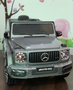 Masinuta electrica MERCEDES G 63 AMG GRI cu telecomanda - Img 4