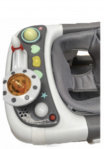 Premergator reglabil pe inaltime, cu roti de silicon, Baby Walker, Gri - PMB-19-gri - Img 2