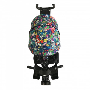 Tricicleta Copii Cu Pozitie De Somn, Muzica Si Lumini, 8 Luni-4 Ani, UNV-5099EVA-Funny - Img 3