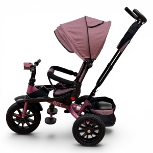 Tricicleta copii cu pozitie de somn,Roti cauciuc plin, muzica si lumini 5099 Mauwe Cool - Img 2