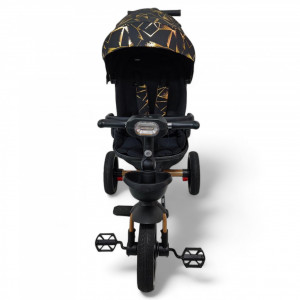 Tricicleta copii cu pozitie de somn scaun rotativ sunete si lumini BPT620 Negru Gold Plus - Img 4