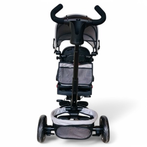 Tricicleta copii pliabila cu pozitie de somn si scaun rotativ Baby C. Trike Grey - Img 6